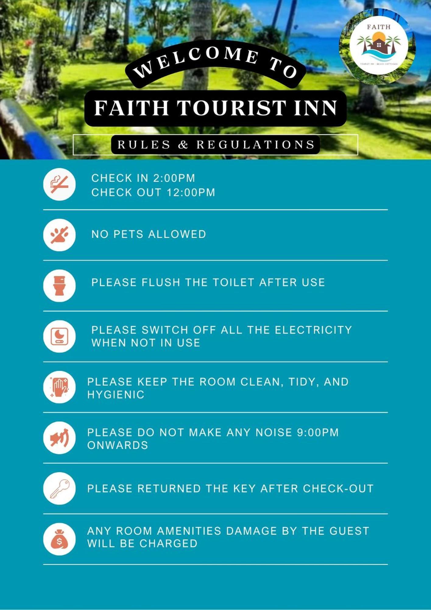 Faith Tourist Inn San Vicente  Kültér fotó